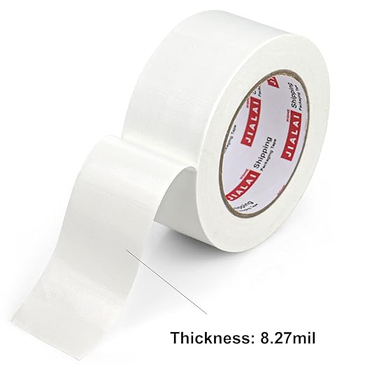 Duct Tape Heavy Duty - White Tape Duct 2 Inches x 30 Yards 3 Pack, 8.27 mil, Strong, Flexible, No Residue, All-Weather and Tear by Hand - for Repairs, Industrial, Professional Use