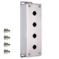 MJBOX 304 Stainless Steel 11 x4 x3'' Push Button Box, IP66 Dustproof Outdoor Indoor Electrical Enclosure with Mounting Plate(Four Hole)