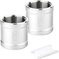 TAISHER 2PCS 304 Stainless Steel Cast Pipe Fitting, Coupling, 1/4" NPT Female Threaded