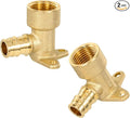 2 Pack Orianse 1/2" Drop Ear Elbow,1/2" PEX-A x 1/2" NPT Female Threaded Brass Cold Expansion PEX-A Fittings for For Pex Pipe connection, NSF/ANSI 61 NSF 372 Certificate, ASTM F1960 Certified