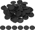 uxcell 50Pcs Plastic Hole Plugs, 1-3/5"(40mm) Flush Type Panel Round Screw Caps Cover Fastener Knockout Locking Plugs for Furniture Insert End Caps Panels, Black