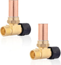 Water Hammer Arrestor,7/8" Female Swivel Ballcock Nut X 3/4" Male Thread Copper Water Arrestor for Toilet Connection(2PACK,Copper Arrestor)(HAMMER024-2Pack)