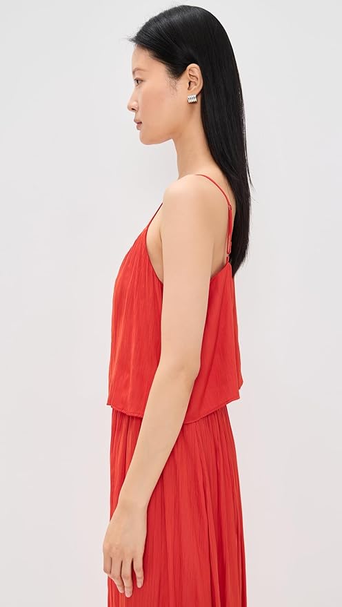 Fiore Satin Cropped Tank