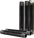 Everflow Supplies NPBL1490-5 close nipple pipe, 1/4" x 9", Black