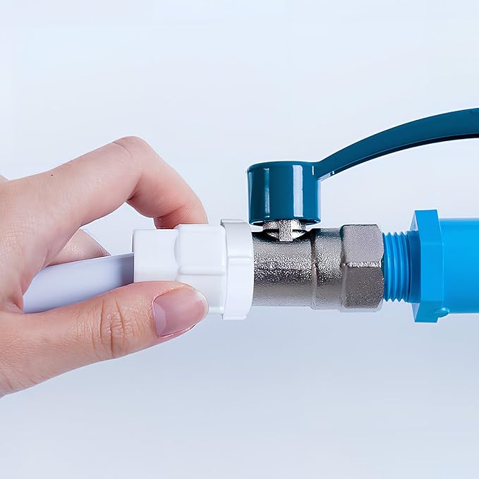 DOITOOL 10pcs PVC Threaded Reducer Bushing Male to Female Water Pipe Joint Converter Adapter Couplings for Plumbing Irrigation and Water Supply Systems