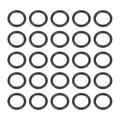 HARFINGTON 50pcs Nitrile Rubber O-Rings 8mm OD 6mm ID 1mm Width Metric Buna-N NBR Sealing Gasket Plumbing Sealing Repair O Rings for Car Auto Vehicle Repair Faucet Air Gas