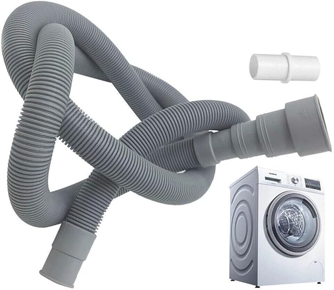 Drain Hose Extension Kit, Includes Drain Hose, Clamps And Adapter For All Washing Machines, Dishwashers And Dehumidifier High-Quality, Gray, 1-Piece(59.06 IN)