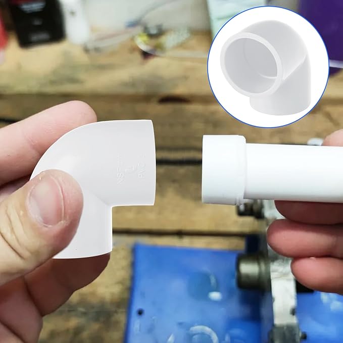 30PCS 1 inch 90 Degree Elbow Pipe Fittings 2 Way PVC Pipe Fittings Right Angle Elbow PVC Adapter Furniture Build Grade PVC Pipe Adapter Fittings SCH40 PVC Corner Fittings