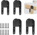 4 Pcs 2"x 4" Deck Post Caps Tie Brackets ,Ineer Size(1.6"x 3.6") 14 Gauge Post Base Steel Post Anchor Connector Support Fence Post Brackets for Posts to Wood