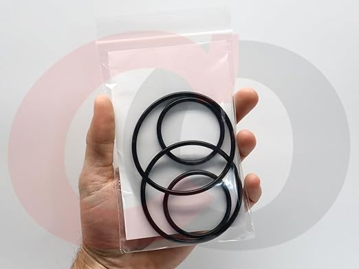 Captain O-Ring – Replacement O-Rings for Rusco/Vu-Flow Spin-Down, Sediment Trap Filters (2 Sets) [Select Size .75OR, 1OR, 1.5OR, or 2OR] (2" Filter (2OR) - 2 Sets)