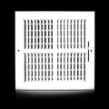 10x10 Vent Register [Duct Opening], Vent Covers for Home Ceiling, Two-Way Ventilation Register, Adjustable Solid Steel Wall Register Vent Cover (10"W x 10"H [Duct Opening])