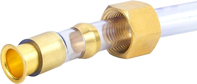Compression Fittings Assortment kit-6 Sizes(1/8"3/16" 1/4" 5/16" 3/8" 1/2") Brass Compression Sleeves Ferrules & Insert,used to connect lines for air,water,fuel,oil and inert gases
