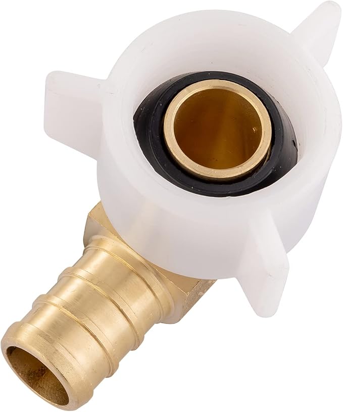 EFIELD Pex 3/4" Pex x 3/4" Female NPT Swivel Elbow Brass Crimp Fittings (Pack of 2),(PEX1807211-2PCS)