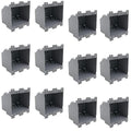 Electrical Outlet Boxes Plastic 2 Gang, Junction Box for Switches for Home Improvement，Electrical Outlet Boxes Plastic Bulk（12-Pack），26 Cu.in.Old Work Outlet Electrical Box，ETL Tested