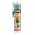Akfix AS606 White Acrylic Latex Caulk for Painters (1x10.1 fl.oz.) - Siliconized Acrylic Caulk for Window and Door Sealing, Crack Filling, Baseboards & Trim, Odorless, Paintable | 1 Pack