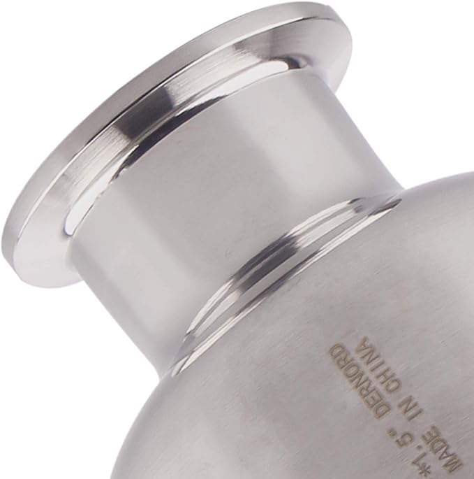 DERNORD Tri Clamp Bowl Reducer Sanitary Fitting Stainless Steel 304 (Tri Clamp Size: 3 inch x 2 inch)
