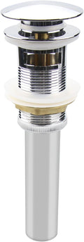 Pop Up Sink Drain with Overflow, Bathroom Faucet Vessel Vanity Sink Drain Stopper, Polished Chrome