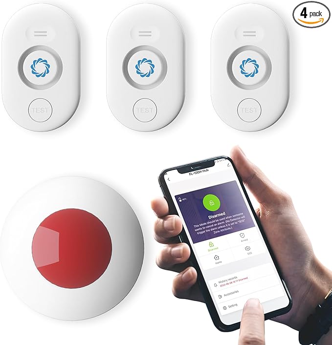 Airthereal Water Leak Detector 3-Pack with WiFi Gateway, Water Alarm Sensor with 0-120dB 4-Level Adjustable Alarm, Leak and Drip Alert with App Alerts for Home, Basement (Not Support 5G WiFi)