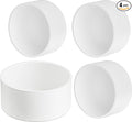 4“ PVC Pipe End Cap Fitting (Compatible with 4.5" OD), 4 Pcs End Caps, Schedule 40 Furniture Grade Pipe Plug for Building PVC Furniture DIY Garden Shelf