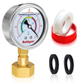 Boltigen 0-60 Psi Water Pressure Gauge, 3/4" GHT Female Thread, Oil Filled, Home, Industrial, Garden Use