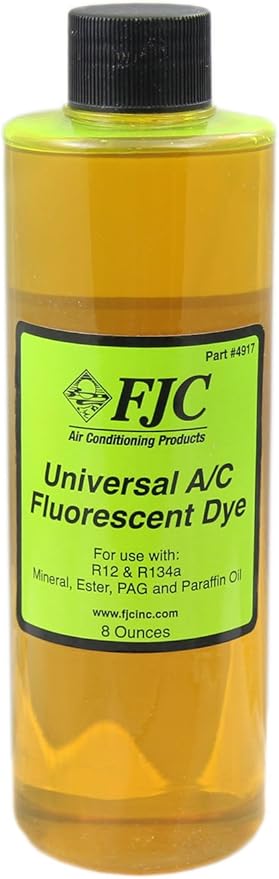 FJC 4917 Universal A/C Fluorescent Leak Detection Dye - 8 oz.