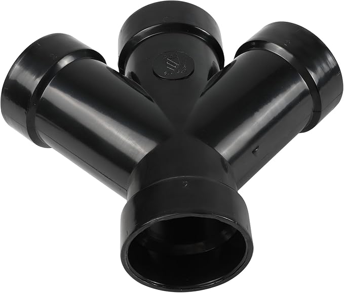 EFIELD 4"ABS DWV ALL HUB DOUBLE WYE