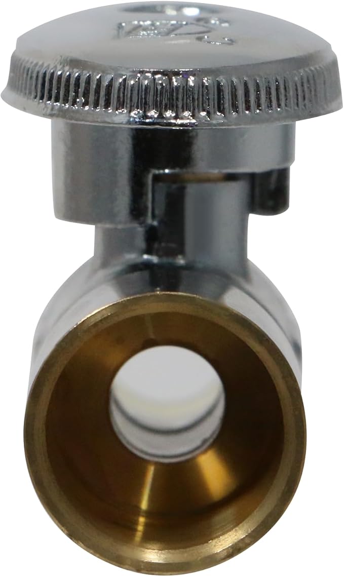 XFITTING 3/8 Inch OD Compression x 1/2 Inch Sweat Straight Valve, 31-4-1=5XX, 5 Pieces