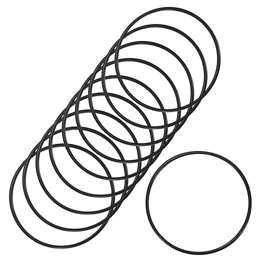 10-Pcak Nitrile Rubber O-Rings, 107mm ID, 115mm OD, 4mm Width, Metric Sealing Washer Gasket for Automotive Machine Plumbing/Faucet/Air or Gas Connections, Resists Oil and Heat