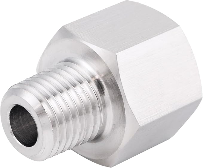 Stainless Steel 304 3/4" NPT Female x M20*1.5 Male Thread Adapter Metric Convert NPT Pipe Fiiting 1pc