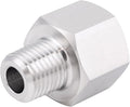 Stainless Steel 304 1/2" NPT Female x M16*1.5 Male Thread Adapter Metric Convert NPT Pipe Fiiting 1pc