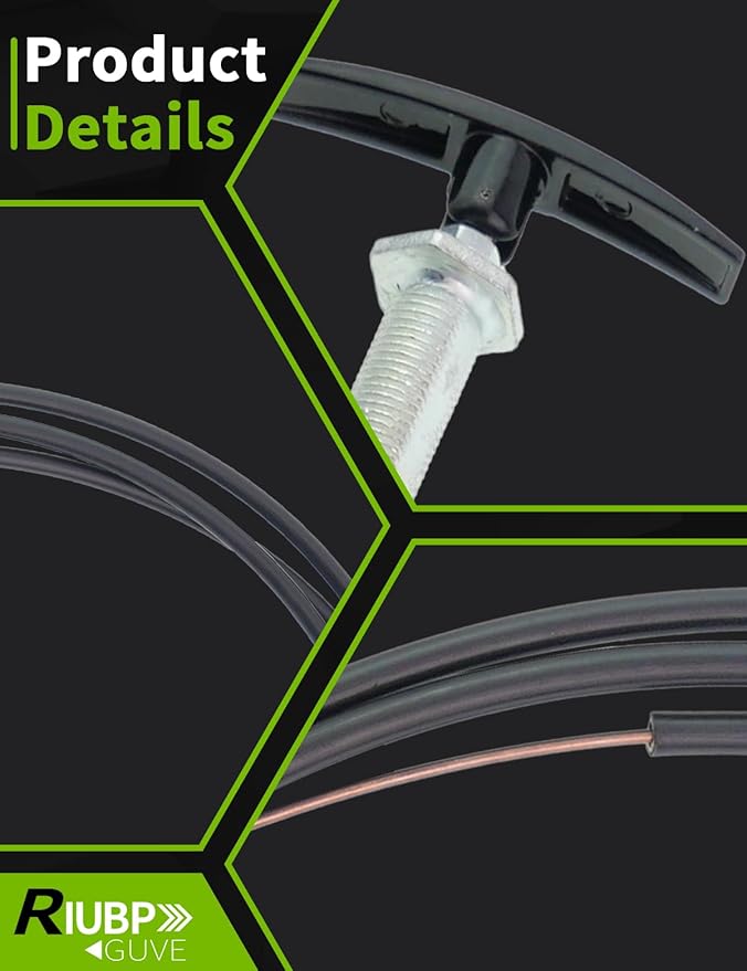 TC96CNPB 96'' Handle Valve Cable Fit for Valterra Waste Valves, LeSalle Bristols Dump Valves, Water Drainage Systems, Black/Gray Water Tanks and Holding Tanks