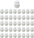 40 Pcs White 1/2" PVC Pipe Cap Coupling Adapter Threaded 1/2 inch NPT PVC End Caps Plug for Water Line Plumbing