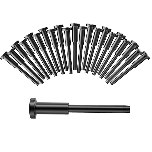 BLIKA 20 Pack 1/8" Black Stainless Steel Invisible Receiver and Swage Stud End for Cable Railing, Deck Stair Threaded End Fitting for Wood & Metal Post, Black Cable Railing Hardware