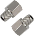Metalwork 304 Stainless Steel Pipe Fitting，Converter Adapter, G 1/2" Male Thread x 1/2" NPT Female, 2 Pcs