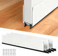 1" x 36" White Aluminum Storm Door Sweep Replacement Weatherproof Bottom Seal for Security Doors (1, White)