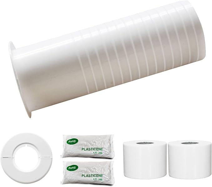 Mini Split Wall Sleeve,2.76"ID AC Sleeve Through The Wall,Mini Split AC Sleeve Trough the Wall Pipe Accessories(7.87inches Length)