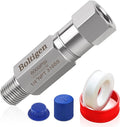 Boltigen 1/4 NPT In-line Ball Check Valve, Stainless Steel 316 One Way No Return Check Valve, High Pressure 6000PSI Spring Check Valve for Well, Pump, Tank, Backflow Prevention, Horizontal, Vertical