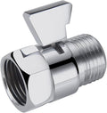Angle Brass Shut Off Valve for Handheld Shower, Water Pressure Regulator Replacement, Chrome