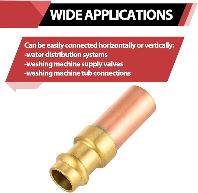 EFIELD 1/2-Inch Copper Press Connection, Copper Water Hammer Arrestor, MH-360,(HAMMER061)