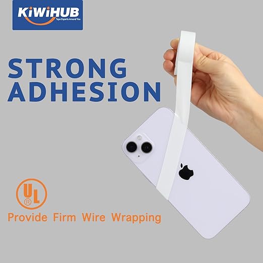 White Electrical Tape, UL Approved, 9 Pack 0.7in X 33ft, Industrial Grade Electrical Tape, Multipurpose Electric Tape for Wrapping Wiring Harness, Electric Insulating