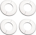 uxcell Wall Split Flange, Stainless Steel Round Escutcheon Plate for 26mm Diameter Pipe 4Pcs