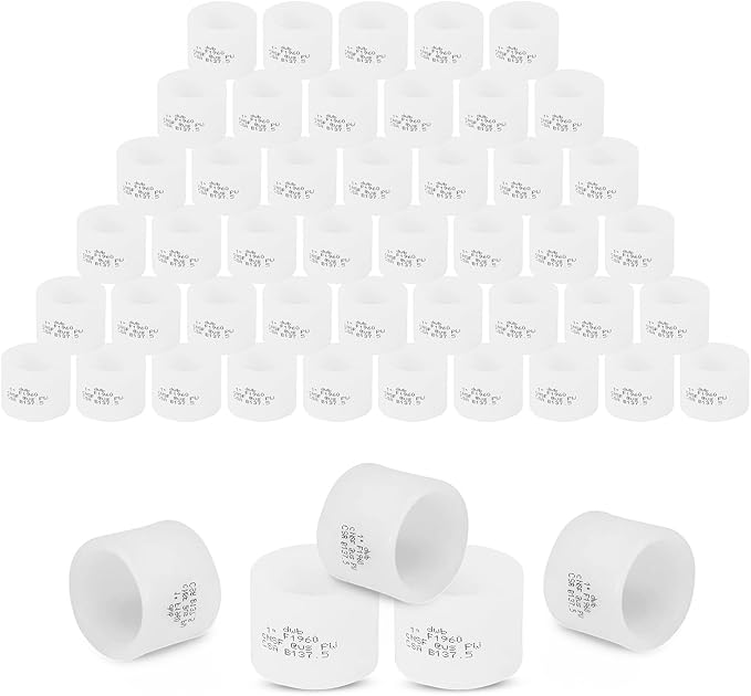 Pack of 50 Foskan 1 Inch PEX A Expansion Rings,F1960 Expansion Sleeves,Compatible with PEX A Pipe and expansion Fittings for Plumbing