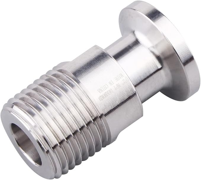 DERNORD 1/2" Tri clamp Adapter to 1/2 inch MNPT Thread Ferrule Sanitary Pipe Fitting