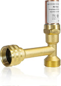 Water Hammer Arrestor,3/4 Inch Swivel FHT x 3/4 Inch MHT Tee Stainless Steel Water Arrestor for Washing Machine Connection(1PACK, Tee Copper Arrestor)(HAMMER014)