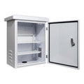 Outdoor Electrical Enclosure Equipment Box - 15.7 * 19.7 * 9.8" Universal IP Waterproof Box,Galvanized Plate Electrical Enclosure,with Removable Mounting Plate and Muffin Fan Vent (40 * 50 * 25cm)