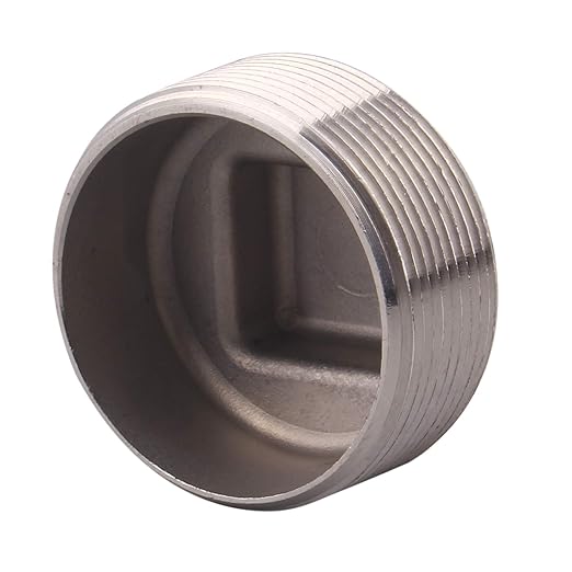 Stainless Steel 304 Cast Pipe Fitting, Square Head Cored Plug, Class 150, 2'' NPT Male