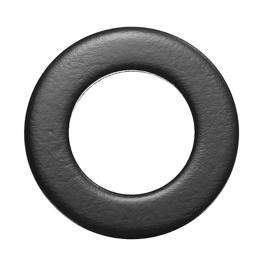 1-Pack M33 Flat Washers, Metric 60mm OD 5mm Thick 304 Stainless Steel Washers for Bolts Screws Nuts for Automotive/Machinery/Furniture, Flat Metal Washers [Black Galvanized]