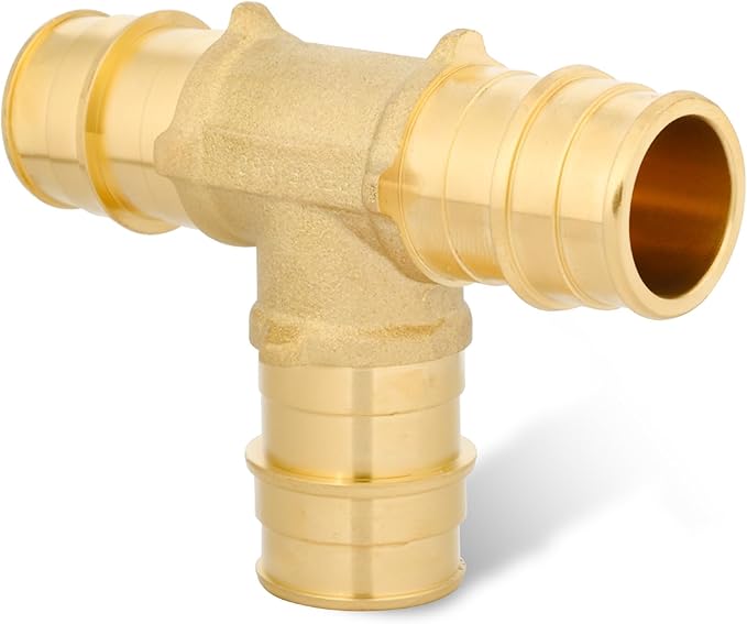 15 pack - 3/4 Inch PEX-A Expansion Fittings, ASTM F1960 Certified Lead-Free Brass Tee, Elbow, Coupling Combo, Compatible with PEX A Pipe Tubing, Full Flow Fitting for Plumbing Water Line, NSF/ANSI 61