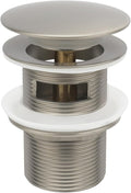 Freestanding Bathtub Drain Pop-up Stopper - Suitable for Most Bathtubs, Compatible With Rough-in Kit (Brushed Nickel Finish)
