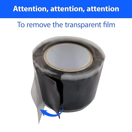2 Rolls 1in x20ft Rescue Tape self-fusing Silicone Tape Waterproof Rubber Tape, Water Hose Leak Seal Pipe Plumbing Hose Repair Tape for Cable Winding Insulating Strech Wrap Seal White